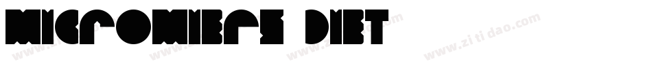 MicroMieps Diet字体转换